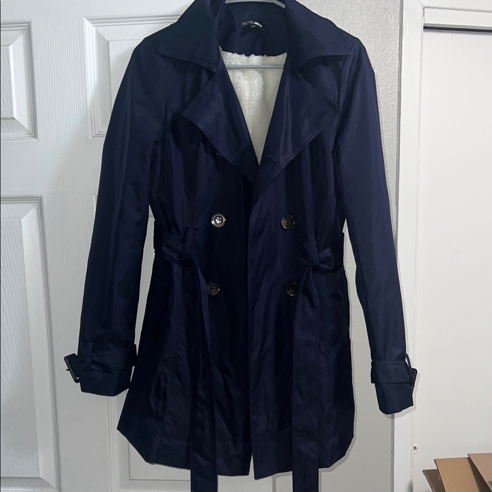 NWOT NavyTrench Coat